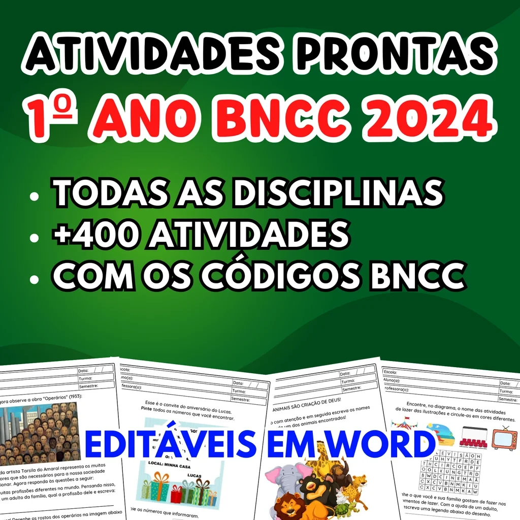 Kit Atividades 1º ano — 1º ao 5º ano