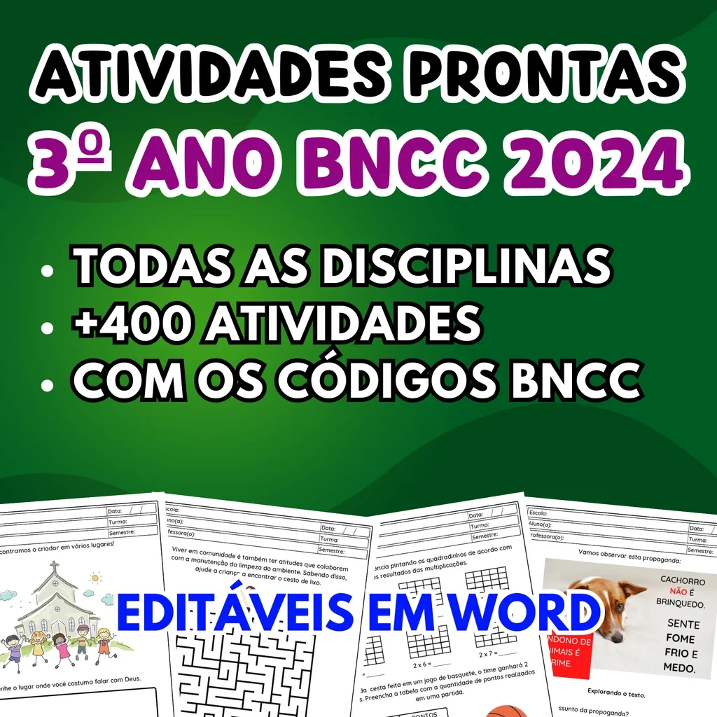 Kit Atividades 3º ano — 1º ao 5º ano