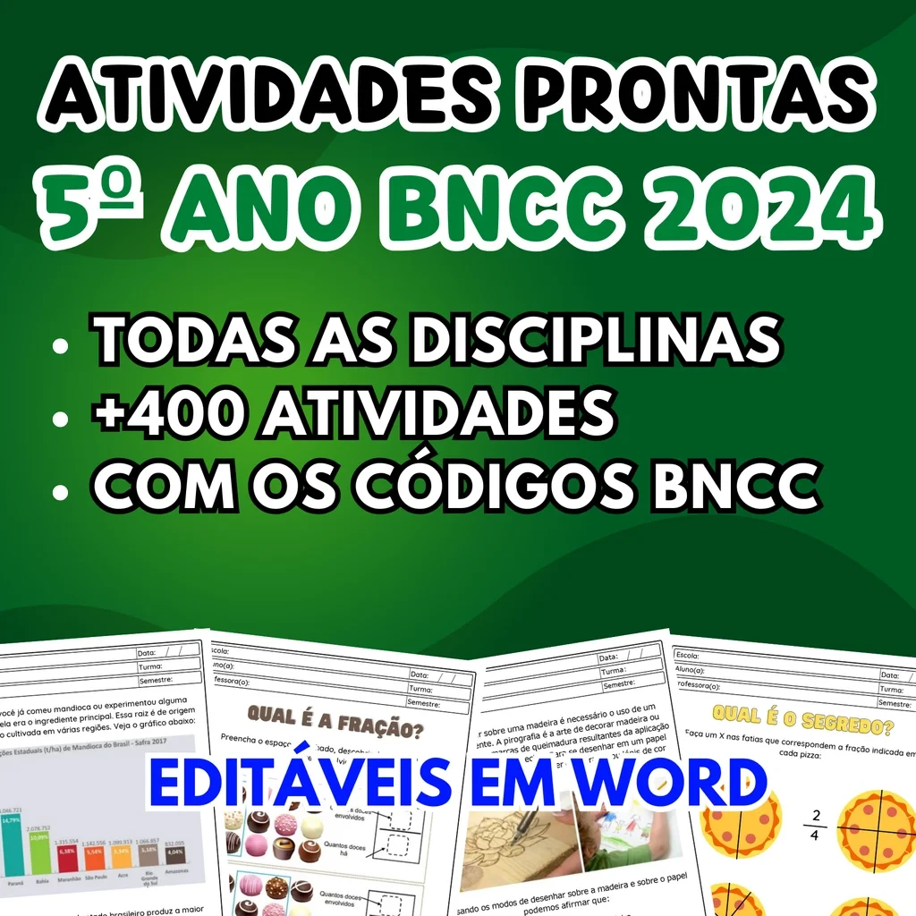 Kit Atividades 5º ano — 1º ao 5º ano