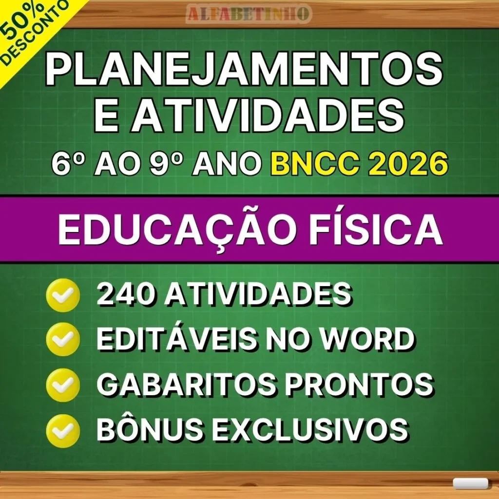 Planos de Aula de Educação Física — 6º ao 9º ano