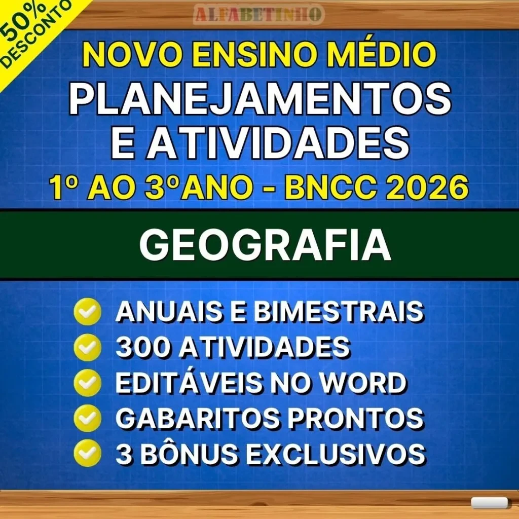 Planos de Aula de Geografia — Ensino Médio