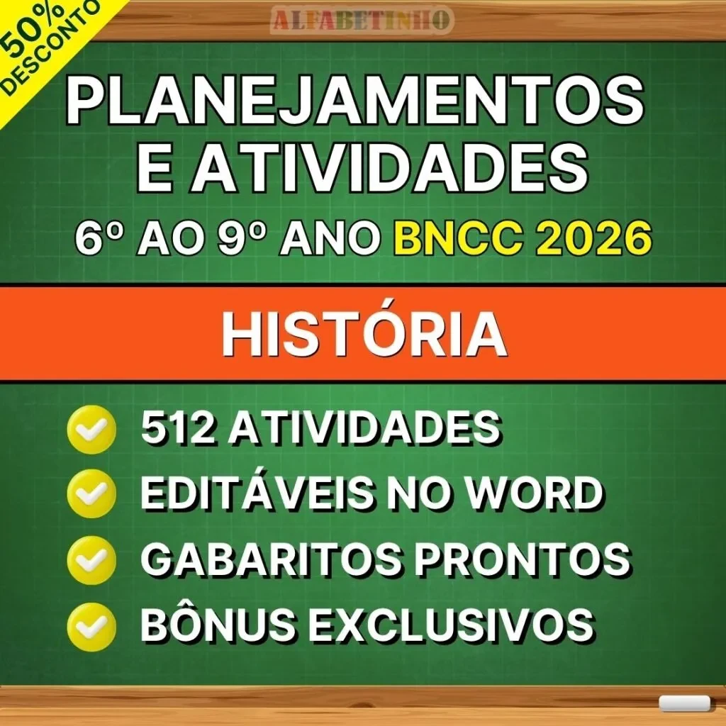 Planos de Aula de História — 6º ao 9º ano