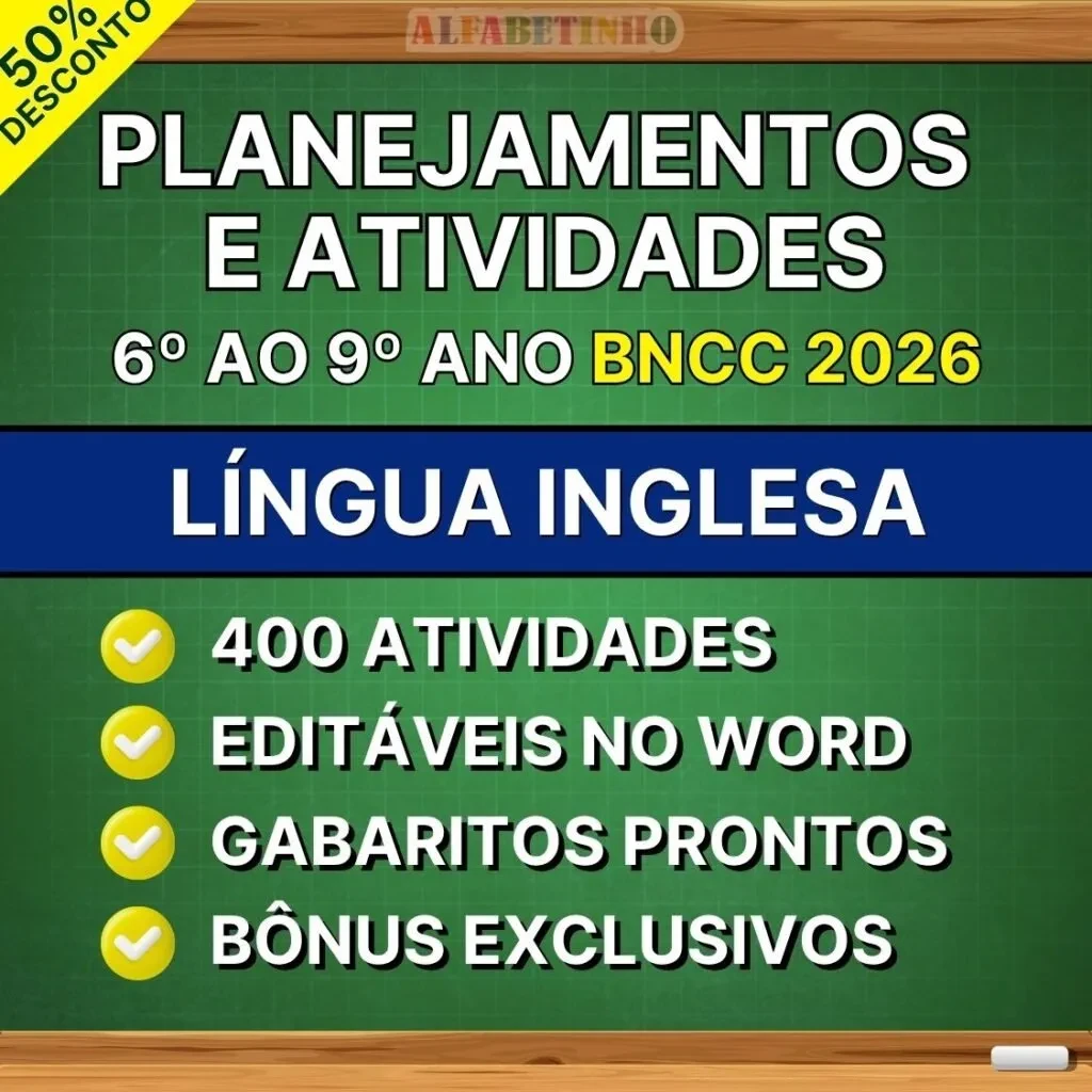 Planos de Aula de Língua Inglesa — 6º ao 9º ano