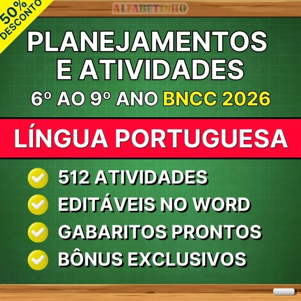 Planos de Aula de Língua Portuguesa — 6º ao 9º ano