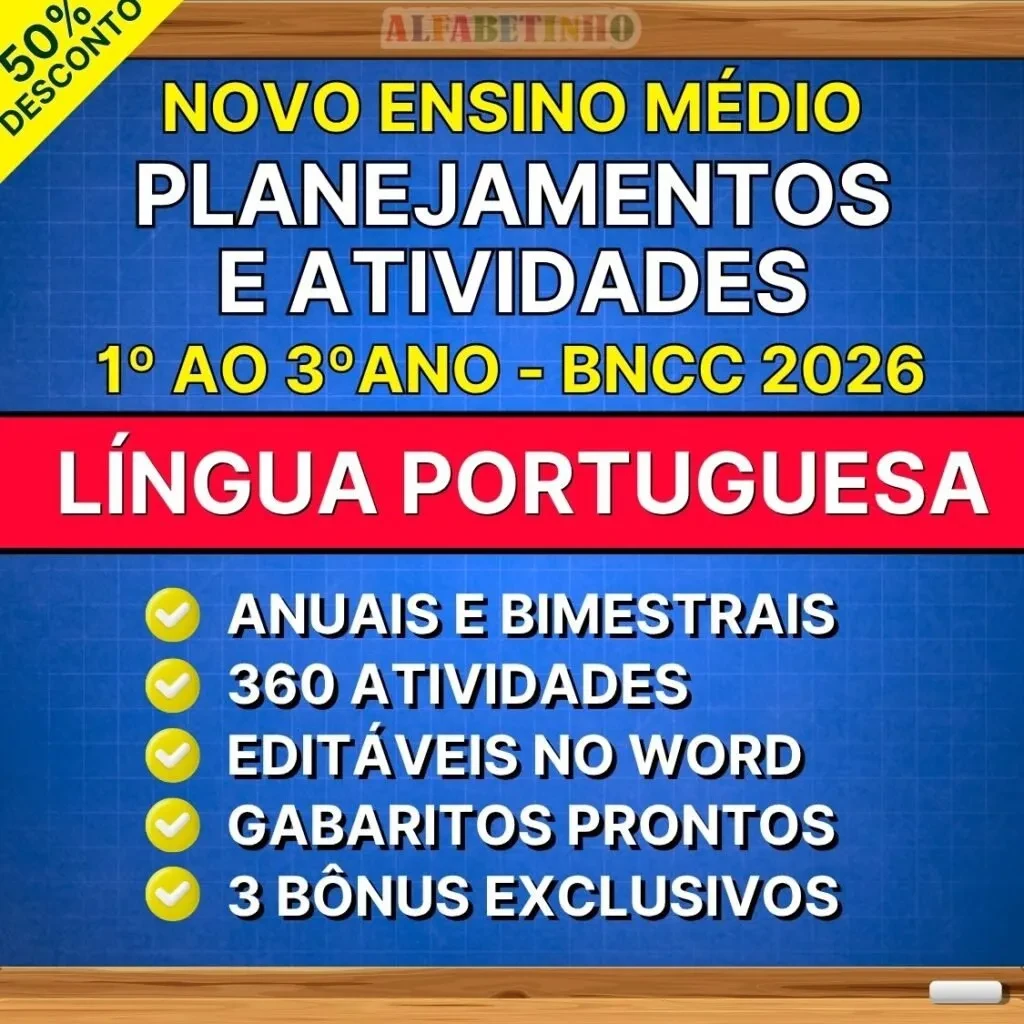 Planos de Aula de Língua Portuguesa — Ensino Médio